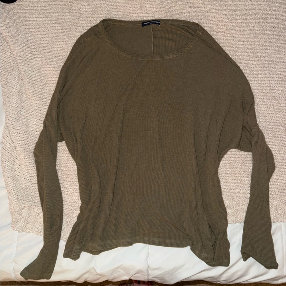 Vintage Brandy Melville Olive Green Long Sleeve